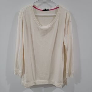 Jane And Delancey Womens‎ Sweater Size Large Ivory Hearts